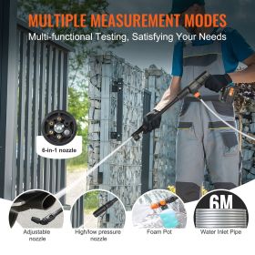 Cordless Pressure Washer, 652-PSI 1.0 GPM Portable Power Cleaner, Handheld High-Pressure Car Washer Gun with 4.0Ah Battery, Charger, 6-in-1 Nozzl