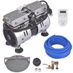 Metal Plastic Pond Aerator Lake Pond Aeration System 110V 5.2 CFM 3/4 HP/550 W (Color: as picture)